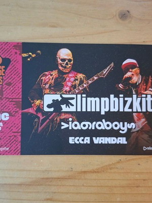 Limp Bizkit Release Athens 2026 Collectible Ticket Hard Copy