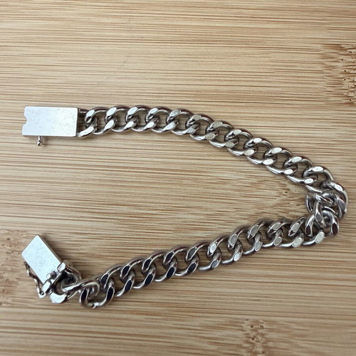 Steel chunky bracelet