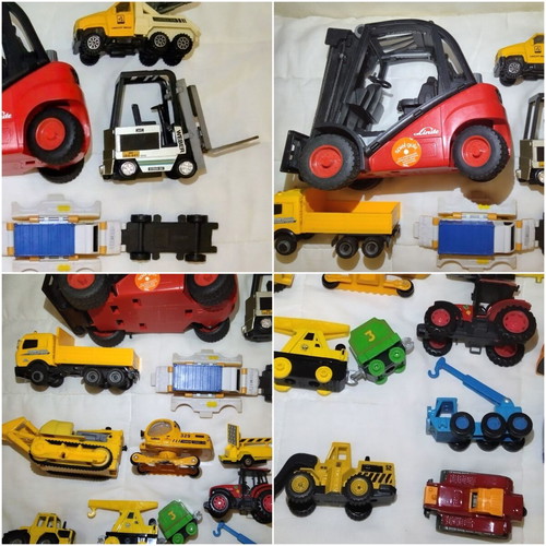 Vintage construction vehicles collection, 20 pieces, used