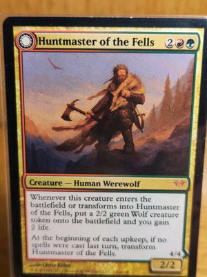 Huntmaster of the Fells Magic the Gathering Dark Ascension карта като нова