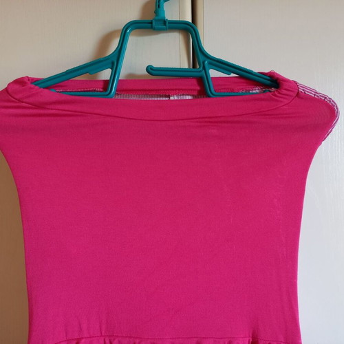 Mini dress pink mini strapless new, size S