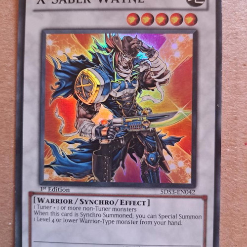 Yugioh X-Saber Wayne 1st Edition Super Rare σαν καινούργιο