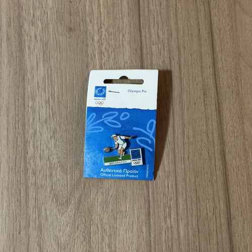 Official Olympic Pin Athens 2004 Tennis new, sealed