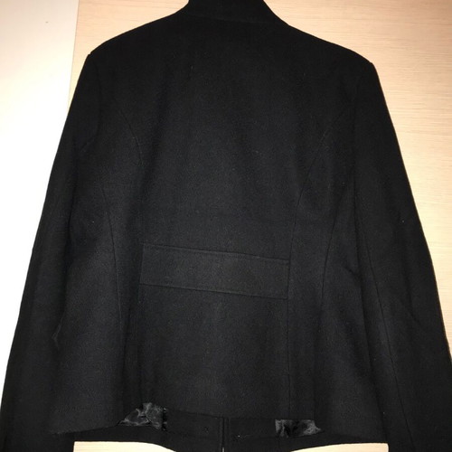 Wool jacket black like new with buttons