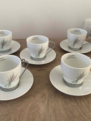 Bravo Collection Makis Tselios porcelain cup set of 5, new