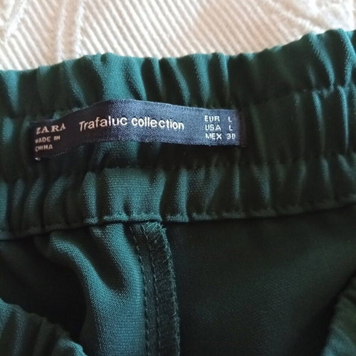 Zara Trafaluc women's jogger pants like new, dark green with side stripes