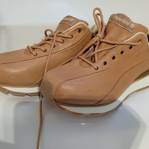Timberland leather shoes, size EU 38.5, tan