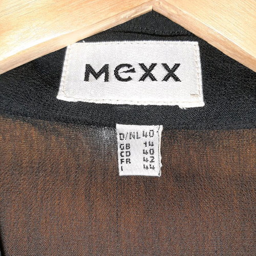 Mexx vintage black transparent shirt used, size L