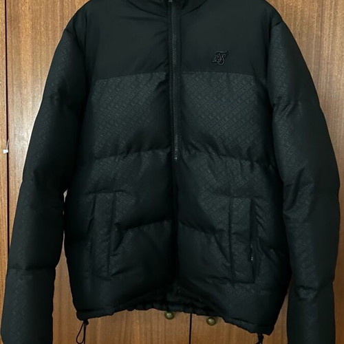 Puffer jacket Sik Silk black like new, size XL