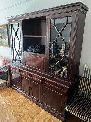 Vintage furniture unit used, two-piece set