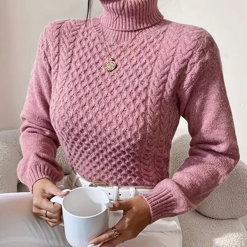 Woman's pink knitted sweater size small new