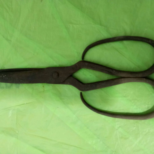 Large old scissors used