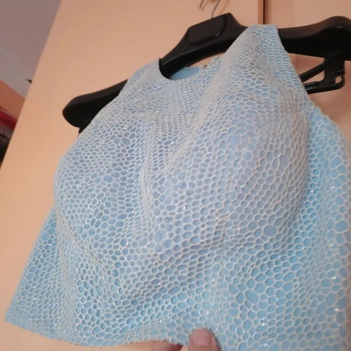 Skirt turquoise long fairy tale style with matching top like new