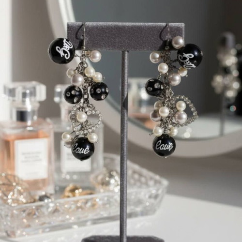 Dolce & Gabbana earrings used with statement design