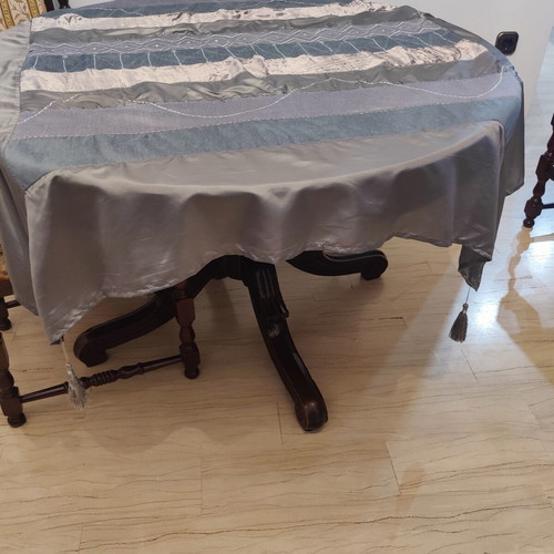 Set of tablecloth and placemat new, square 1.40x1.42 and 1.26x0.35