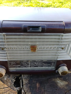 Philips vintage radio from the 50s used, non-functional
