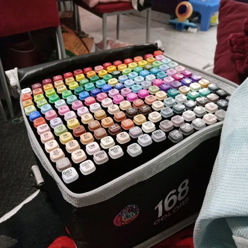 Markers of excellent quality new, set of 168 pieces