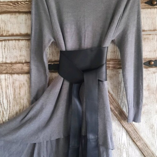 Gray knitted dress like new