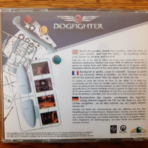 Dogfighter Airfix PC CD-ROM like new, vintage action game