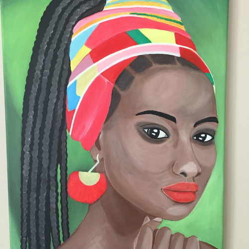 Painting It's time for Africa new, acrylic on canvas 40x60