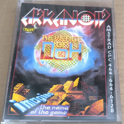 Arkanoid Revenge Of Doh Amstrad cassette like new, complete in box