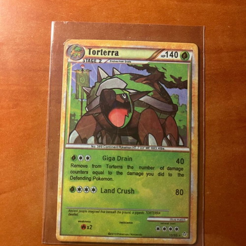 Pokemon Card Torterra used, Unleashed, Holo Rare, 10/95, 2010