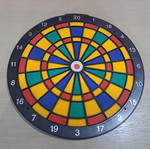 Dartboard without darts like new