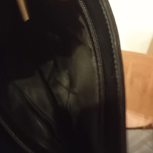 Vera Pelle crossbody bag like new, genuine leather, black