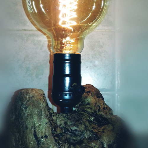 Driftwood lamp in vintage style new