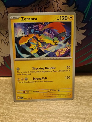Zeraora Pokemon card like new (TEF 057)