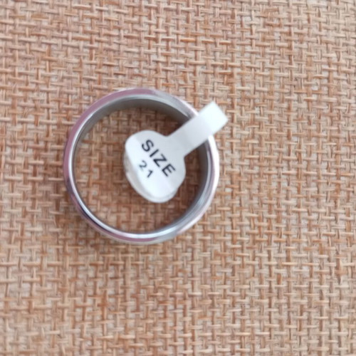 Men's stainless steel bracelet and matching ring with bunny logo