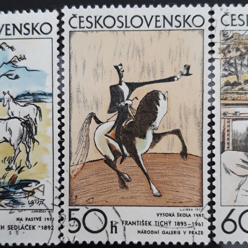 Czechoslovakia 1972 Paintings stamps new set of 3