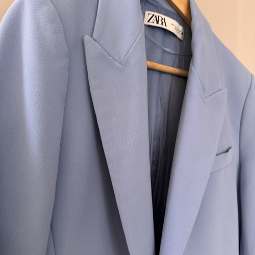 Zara trouser and jacket set like new, turquoise