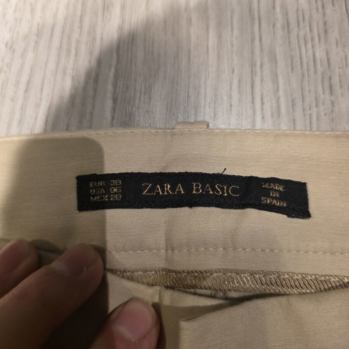 Zara Basic women's beige chino pants size M 38