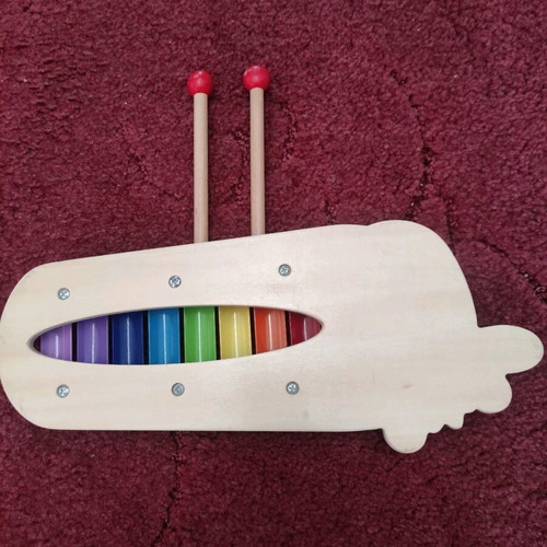 Xylophone children's musical instrument with pink cow like new