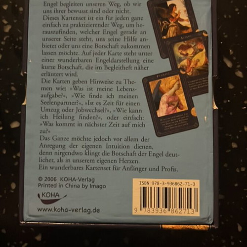Doreen Virtue cards used, in German