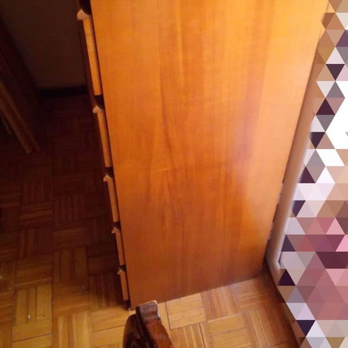 Chest of drawers with 5 drawers used, wooden
