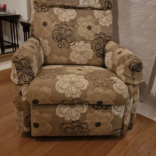 60s era living room set used with 3-seat sofa and armchairs