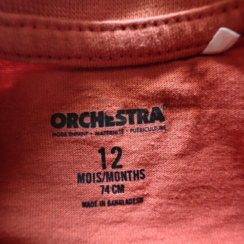 Orchestra baby shirt “MONSTER” used, 12 months (74 cm)