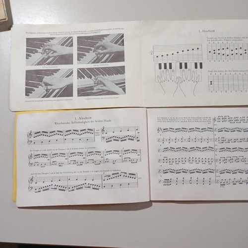 J Alex Burkard Neue Anleitung Für Das Klavierspiel piano books like new, set of two