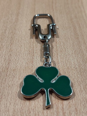 Panathinaikos old metal advertising keychain used
