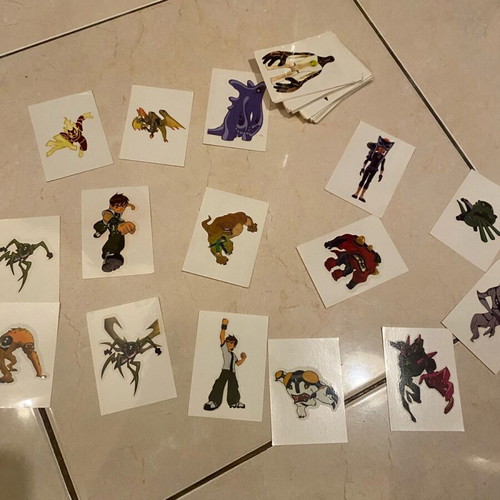Ben 10 water tattoos for kids, 60 pieces new