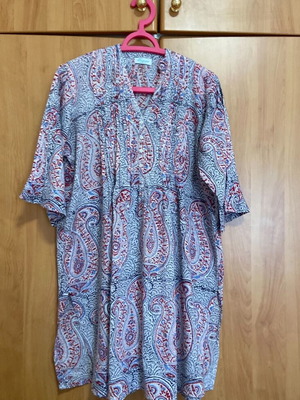Turquoise Kaftan one size like new, multicolor