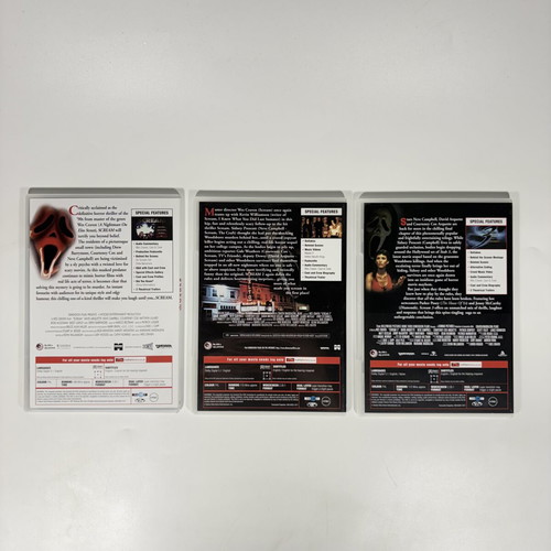Scream Trilogy DVD used with English subtitles