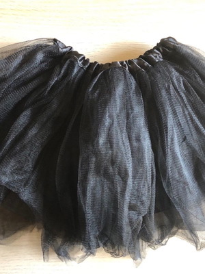 Tutu skirt for girls used, short black with elastic for ages 5-8