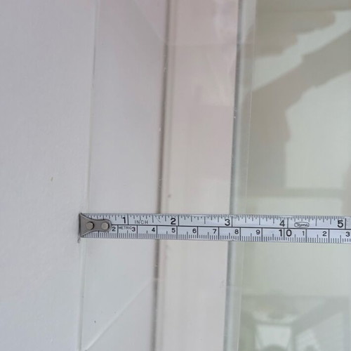 Presentation stand used, made of plexiglass