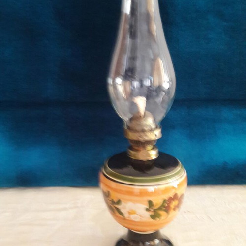 Vintage ceramic oil lamp like new