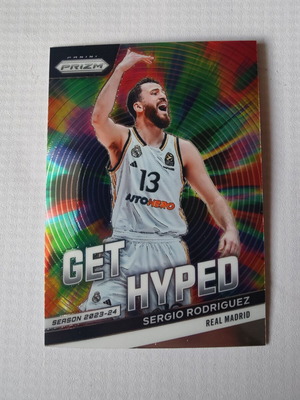 2023-24 Panini-Prizm Euroleague Basketball Sergio Rodriguez Get Hyped #10