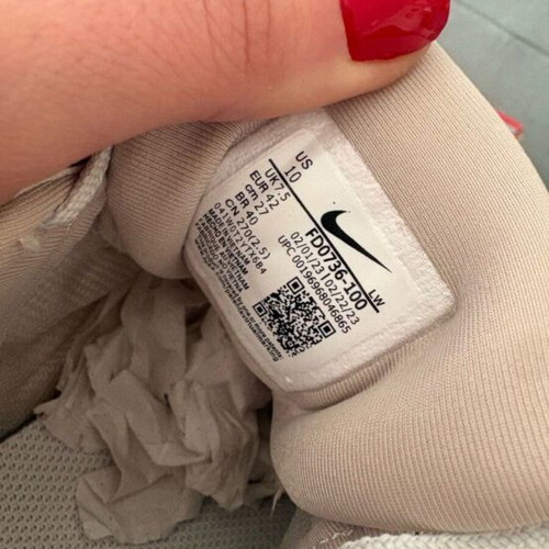 Nike V2K run shoes like new, unisex, white and grey, size 42