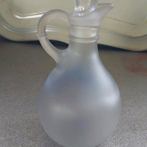 Glass tsipouro set souvenir from Tinos like new